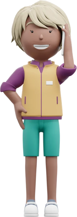 Woman in a yellow and purple varsity jacket