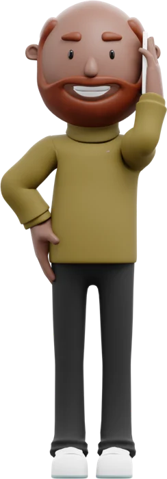 Man with a red beard and mustard sweater