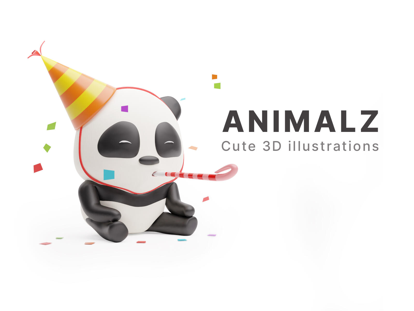 Animalz - 3D Cartoon fully rigged animals in different poses.
