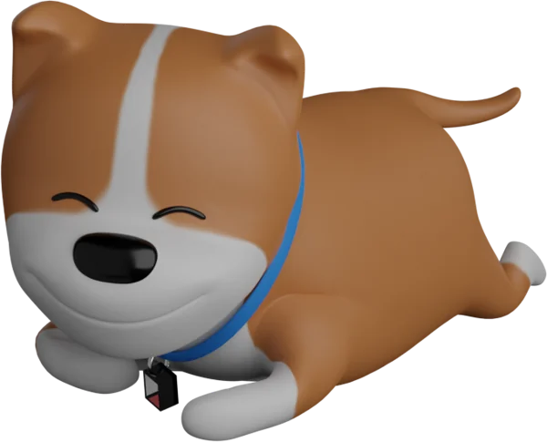 Petz dog in a running pose