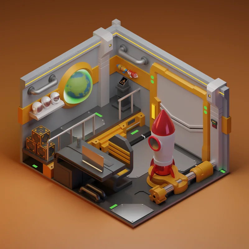Included Roomz interior: Space room