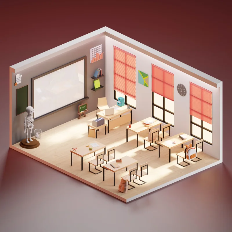 Included Roomz interior: Classroom